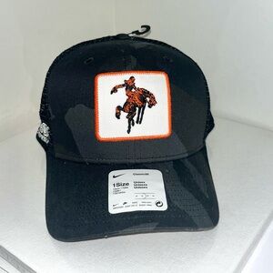 NWT Black Camouflage Oklahoma State Nike Unisex Hat + Homecoming cup